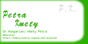 petra kmety business card